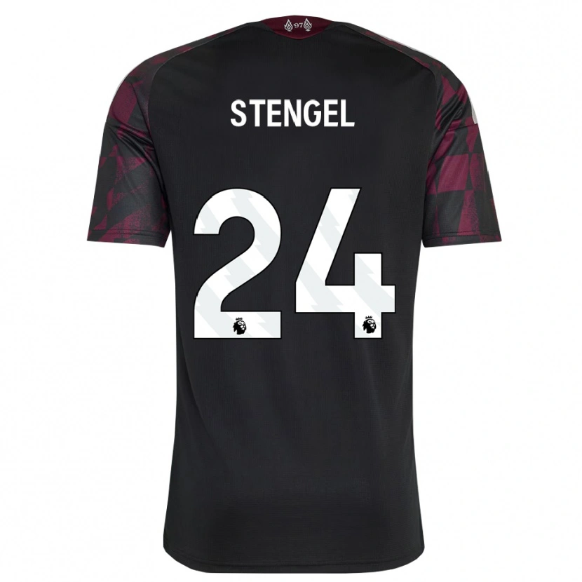 Danxen Dames Katie Stengel #24 Zwart Wit Paars Thuisshirt Derde Tenue 2026/27 T-Shirt België