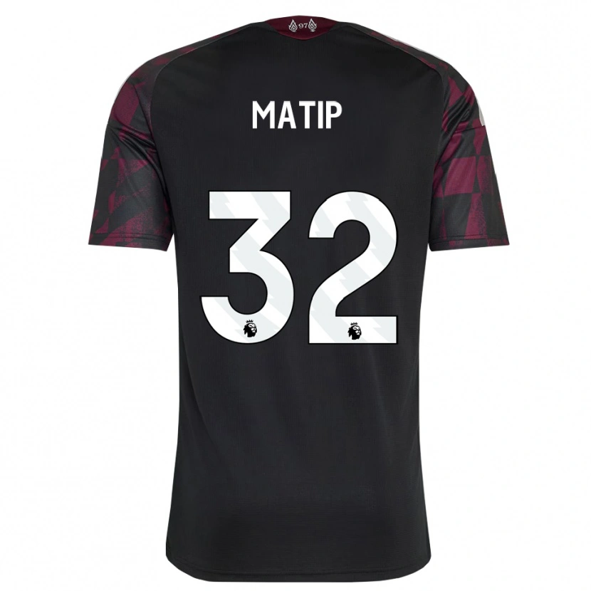 Danxen Dames Joel Matip #32 Zwart Wit Paars Thuisshirt Derde Tenue 2026/27 T-Shirt België