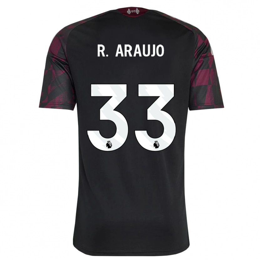 Danxen Dames Ronald Araujo #33 Zwart Wit Paars Thuisshirt Derde Tenue 2026/27 T-Shirt België