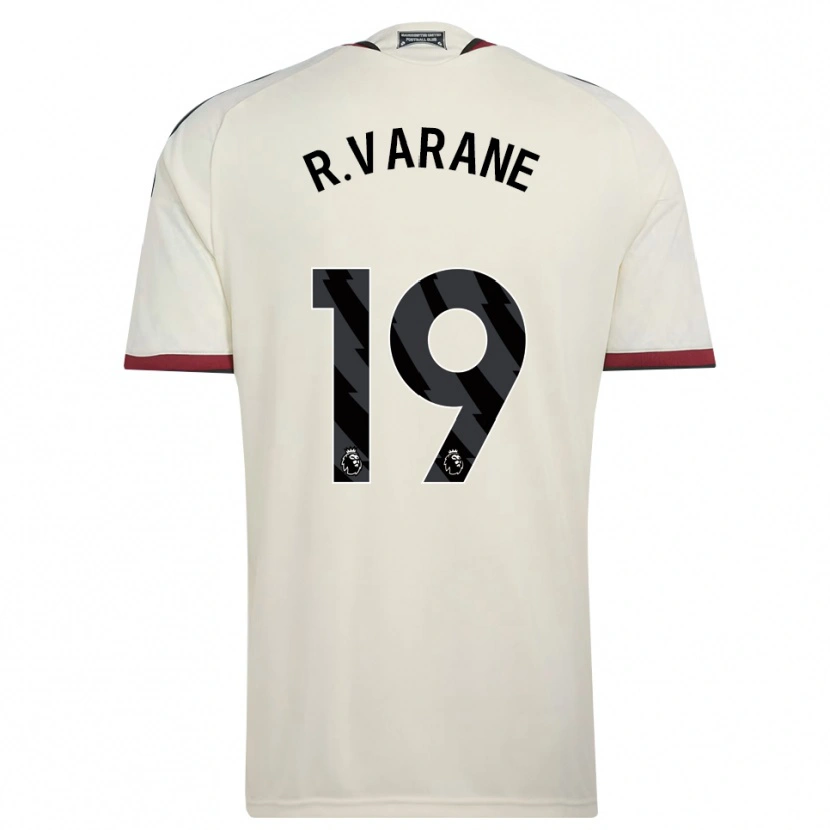 Danxen Dames Raphael Varane #19 Beige Zwart Rood Thuisshirt Derde Tenue 2026/27 T-Shirt België