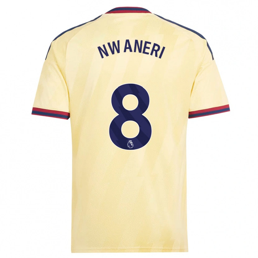 Danxen Dames Emerson Nwaneri #8 Licht Geel Middernachtblauw Thuisshirt Derde Tenue 2026/27 T-Shirt België