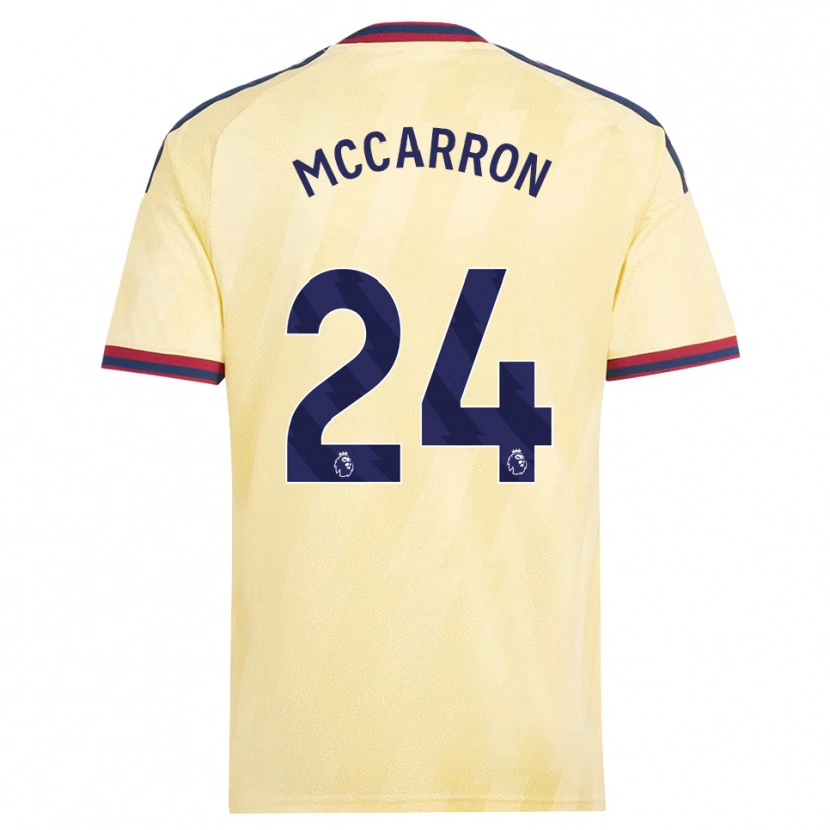 Danxen Dames Daniel Mccarron #24 Licht Geel Middernachtblauw Thuisshirt Derde Tenue 2026/27 T-Shirt België