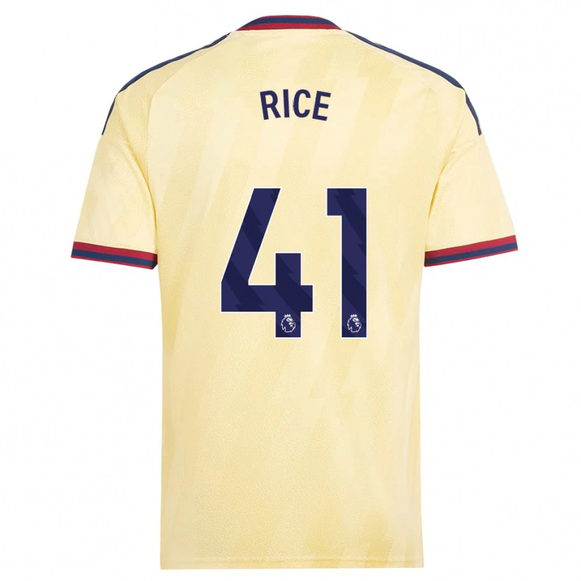 Danxen Dames Declan Rice #41 Licht Geel Middernachtblauw Thuisshirt Derde Tenue 2026/27 T-Shirt België