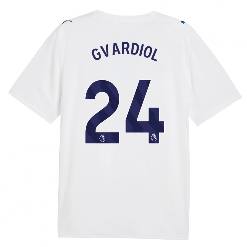 Danxen Dames Josko Gvardiol #24 Marine Wit Thuisshirt Derde Tenue 2026/27 T-Shirt België