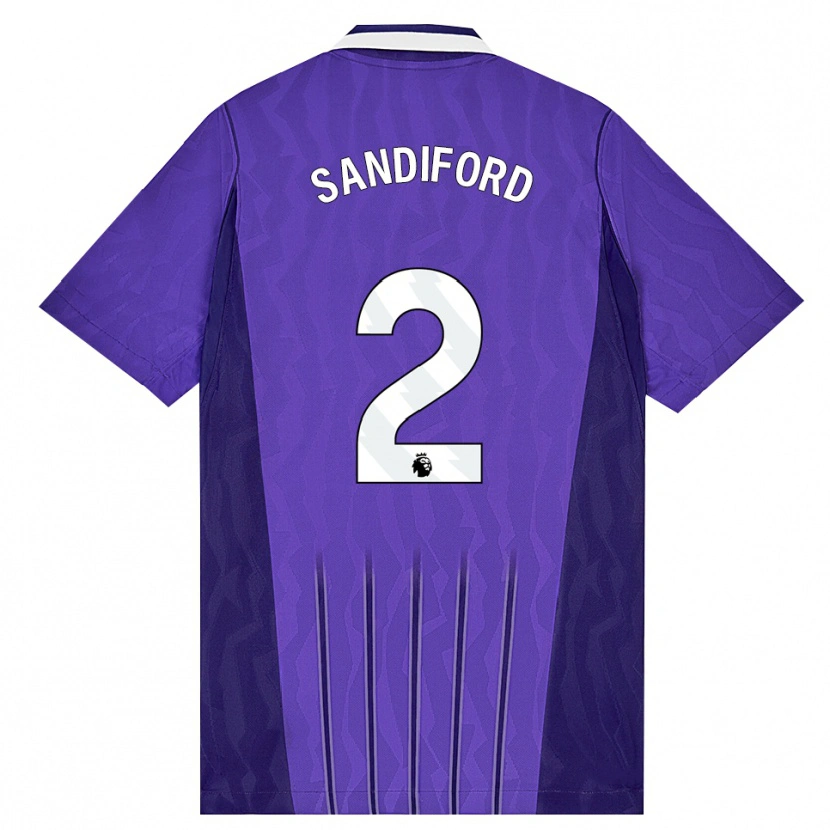 Danxen Dames Oscar Sandiford #2 Paars Wit Thuisshirt Derde Tenue 2026/27 T-Shirt België