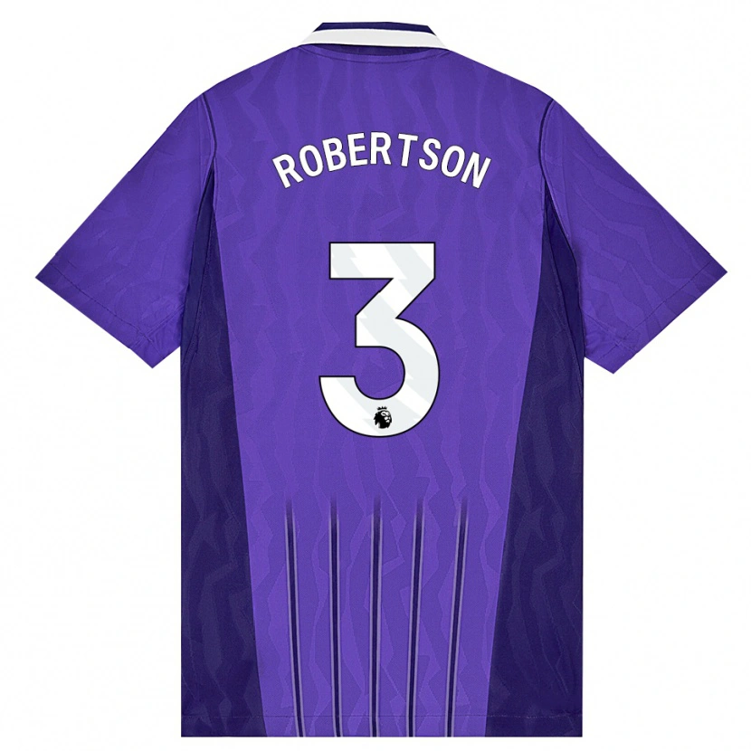Danxen Dames Andrew Robertson #3 Paars Wit Thuisshirt Derde Tenue 2026/27 T-Shirt België