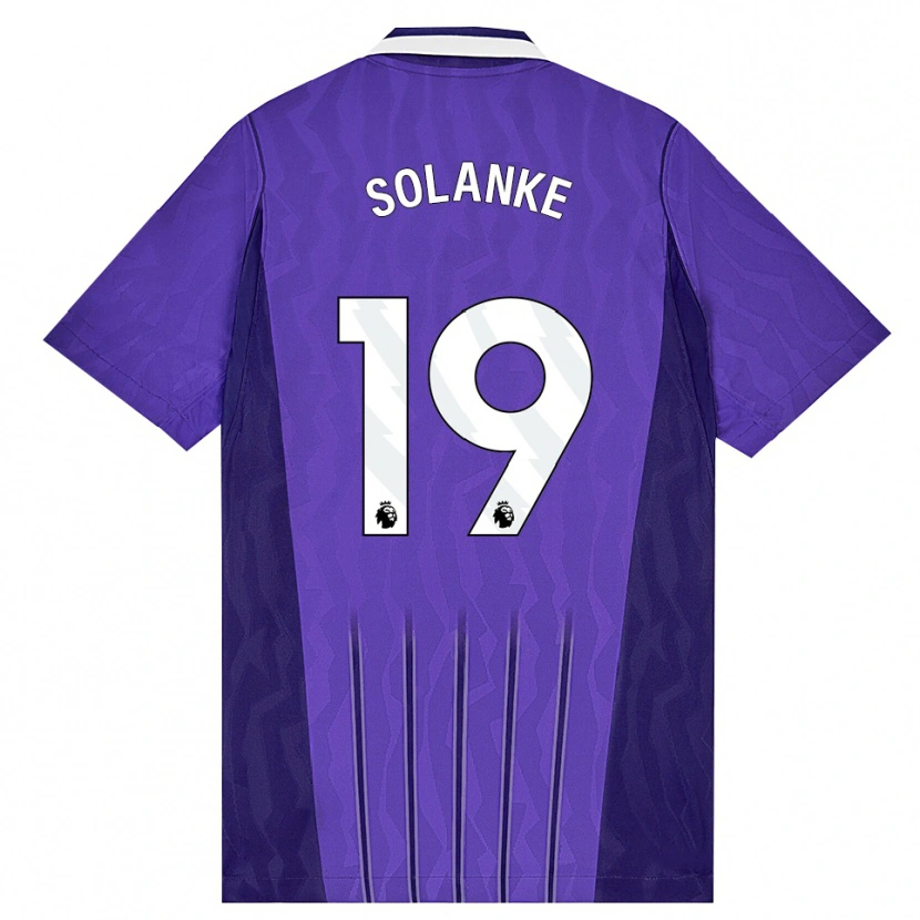 Danxen Dames Dominic Solanke #19 Paars Wit Thuisshirt Derde Tenue 2026/27 T-Shirt België