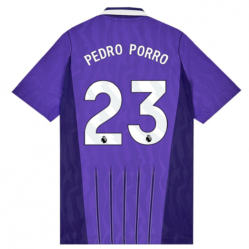 Danxen Dames Pedro Porro #23 Paars Wit Thuisshirt Derde Tenue 2026/27 T-Shirt België