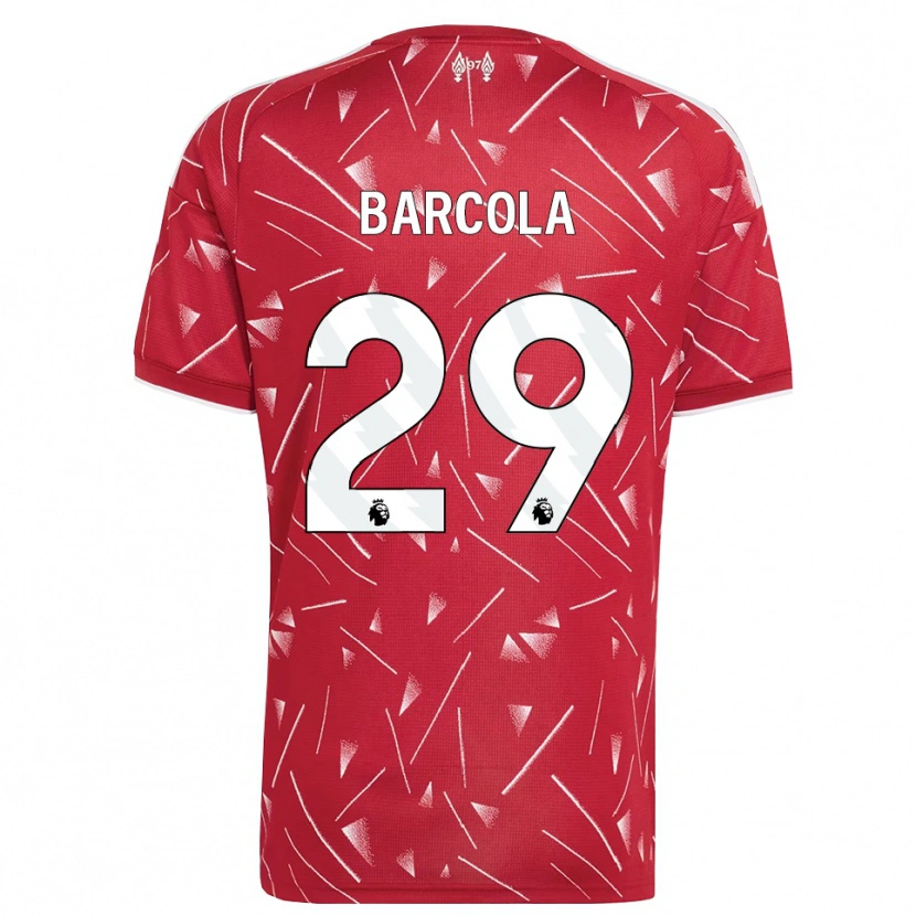 Danxen Dames Bradley Barcola #29 Wit Rood Thuisshirt Thuistenue 2026/27 T-Shirt België