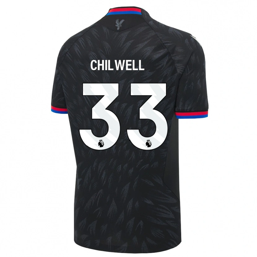 Danxen Dames Ben Chilwell #33 Zwart Blauw Rood Uitshirt Uittenue 2026/27 T-Shirt België