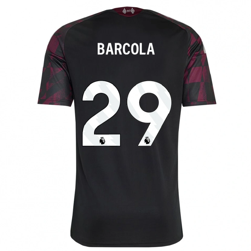 Danxen Dames Bradley Barcola #29 Zwart Wit Paars Thuisshirt Derde Tenue 2026/27 T-Shirt België