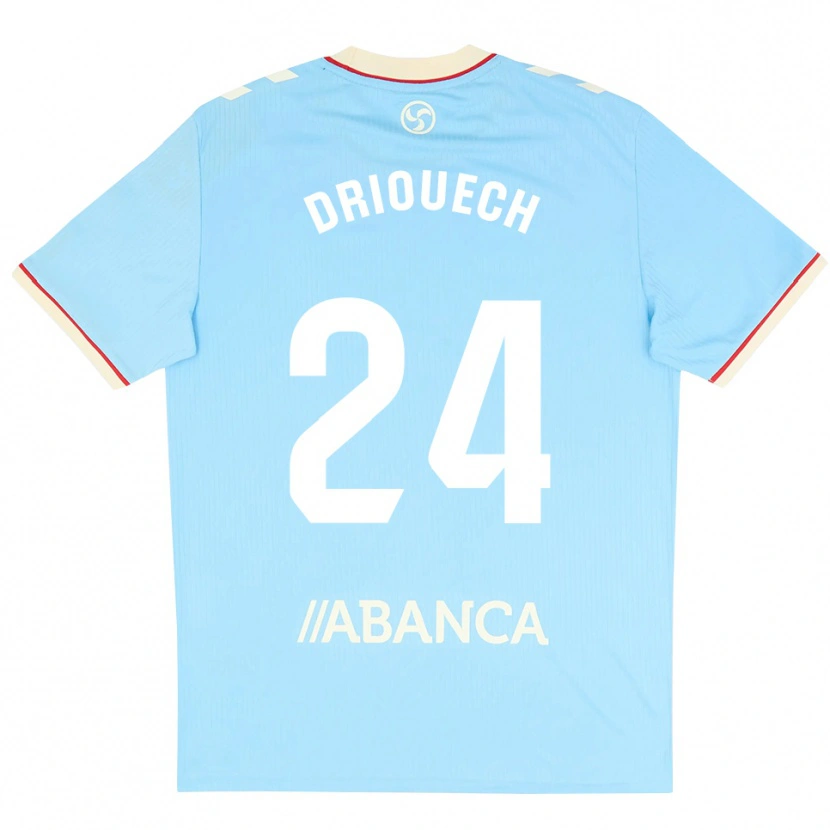 Danxen Kinderen Couhaib Driouech #24 Hemelsblauw Wit Rood Thuisshirt Thuistenue 2026/27 T-Shirt België