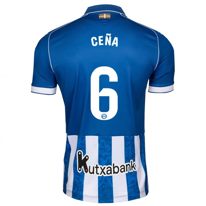 Danxen Kinderen Marcos Ceña #6 Blauw Wit Zwart Thuisshirt Thuistenue 2026/27 T-Shirt België