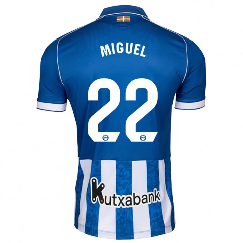 Danxen Kinderen Miguel Rodríguez #22 Blauw Wit Zwart Thuisshirt Thuistenue 2026/27 T-Shirt België