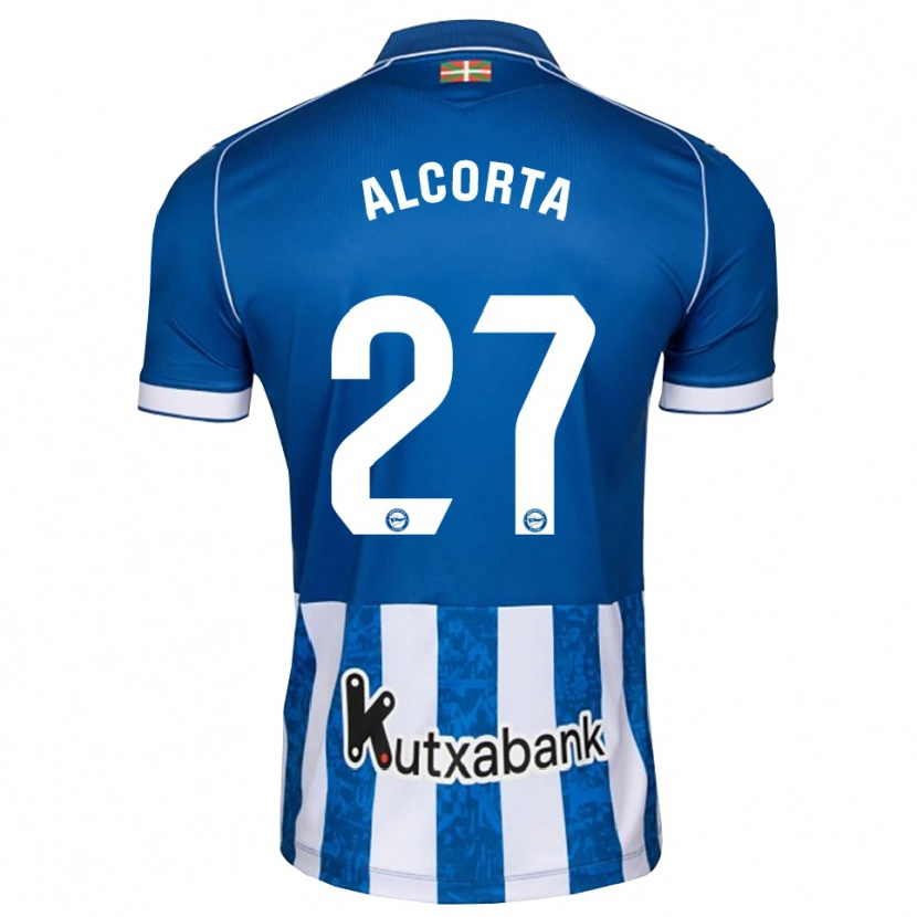 Danxen Kinderen Alaitz Alcorta #27 Blauw Wit Zwart Thuisshirt Thuistenue 2026/27 T-Shirt België