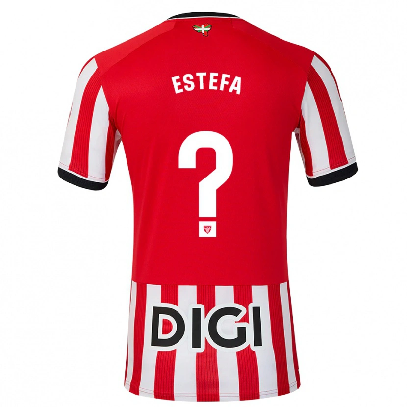 Danxen Kinderen Alejandra Estefanía Díaz #0 Rood Zwart Wit Thuisshirt Thuistenue 2026/27 T-Shirt België