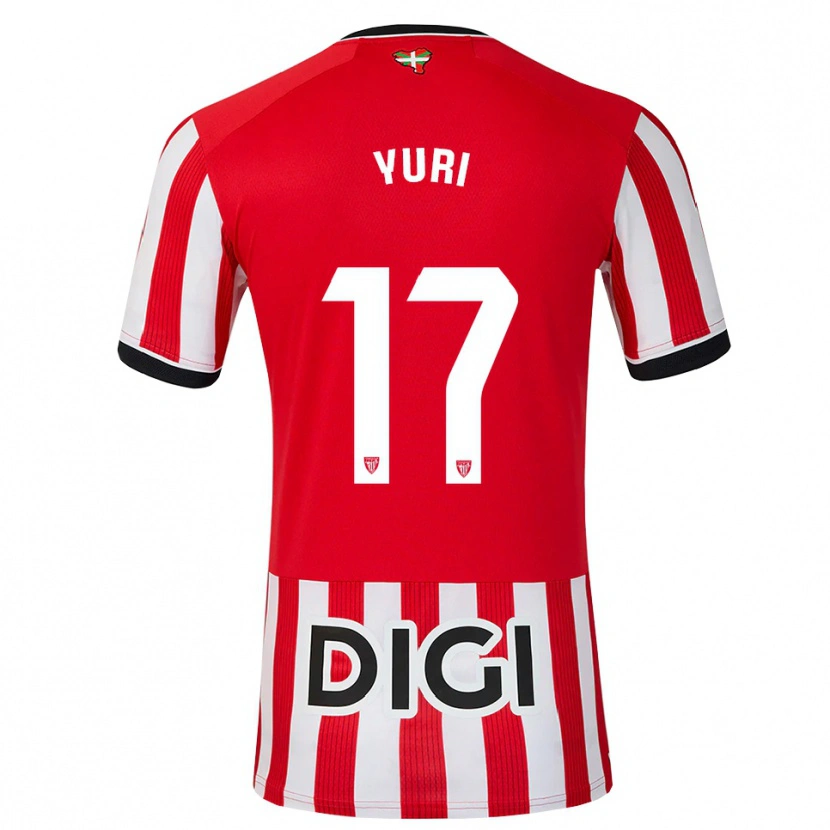 Danxen Kinderen Yuri Berchiche #17 Rood Zwart Wit Thuisshirt Thuistenue 2026/27 T-Shirt België