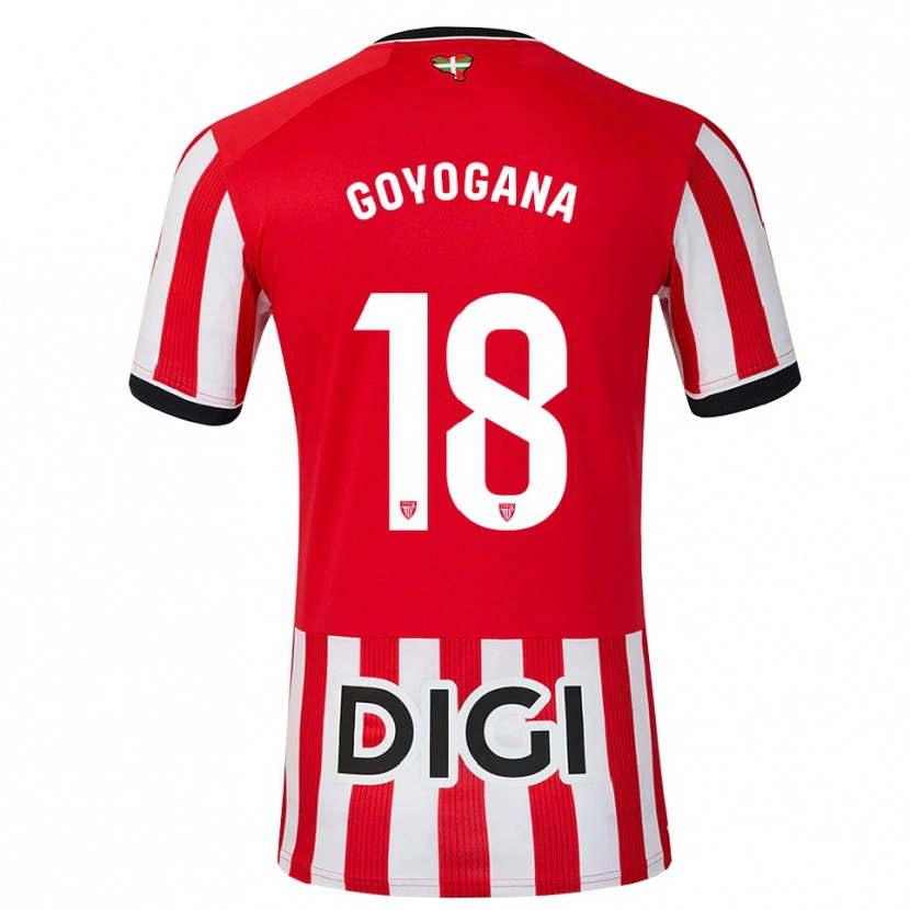 Danxen Kinderen Unax Goyogana #18 Rood Zwart Wit Thuisshirt Thuistenue 2026/27 T-Shirt België