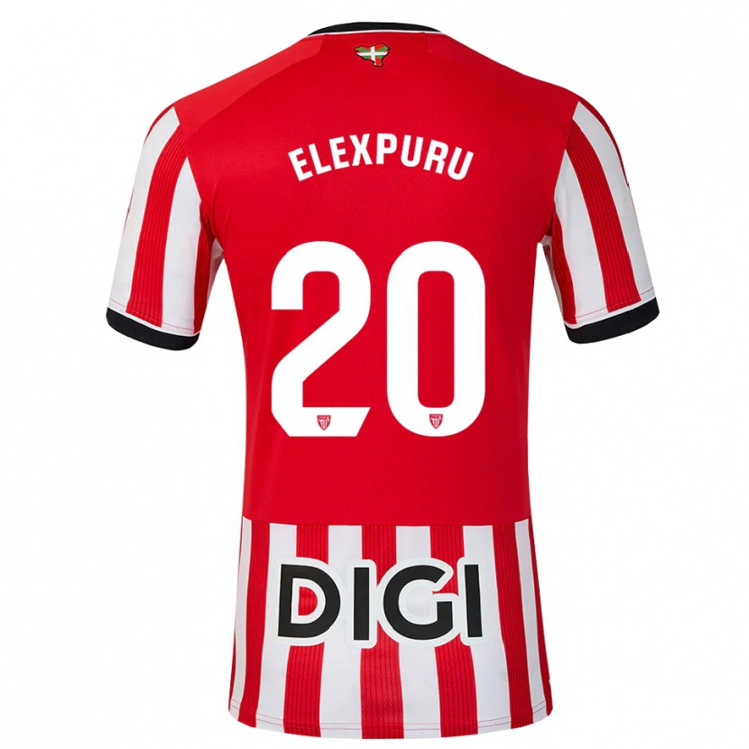 Danxen Kinderen Ane Elexpuru Añorga #20 Rood Zwart Wit Thuisshirt Thuistenue 2026/27 T-Shirt België
