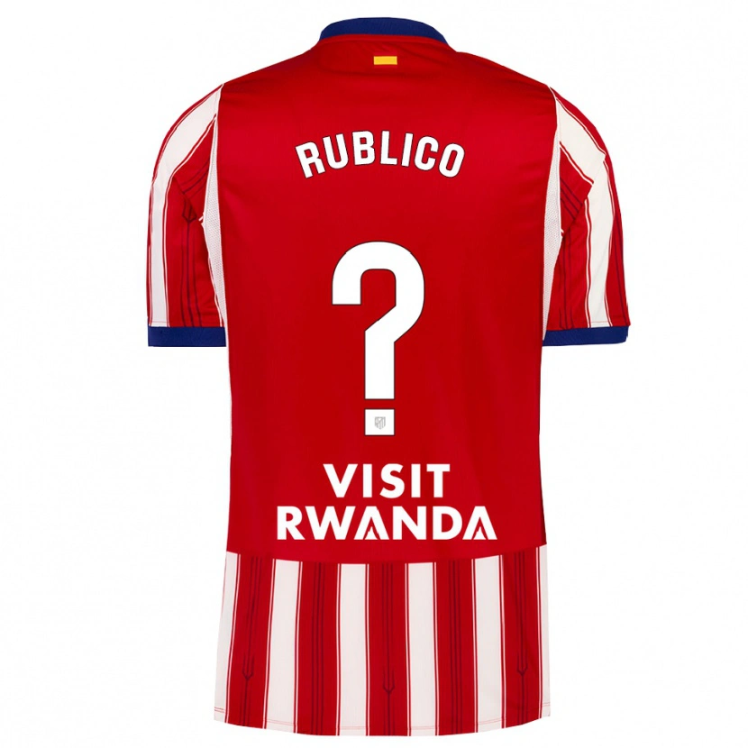 Danxen Kinderen Santi Rublico #0 Koninklijk Blauw Rood Wit Thuisshirt Thuistenue 2026/27 T-Shirt België
