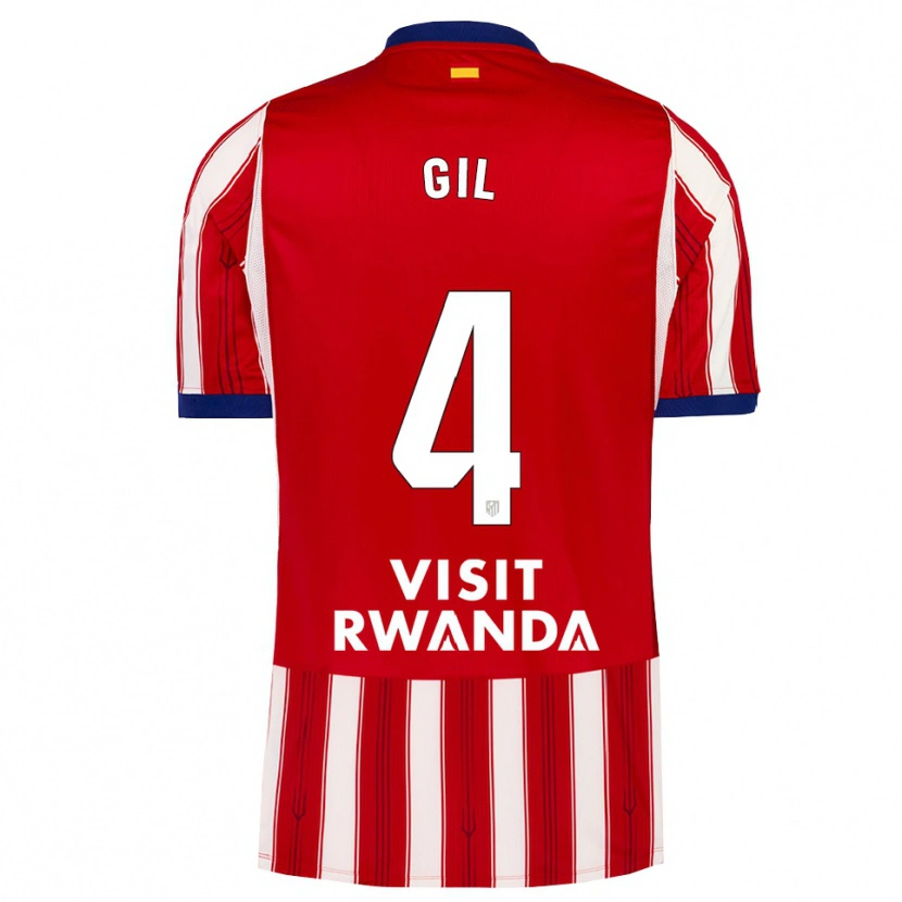 Danxen Kinderen Miguel Gil #4 Koninklijk Blauw Rood Wit Thuisshirt Thuistenue 2026/27 T-Shirt België
