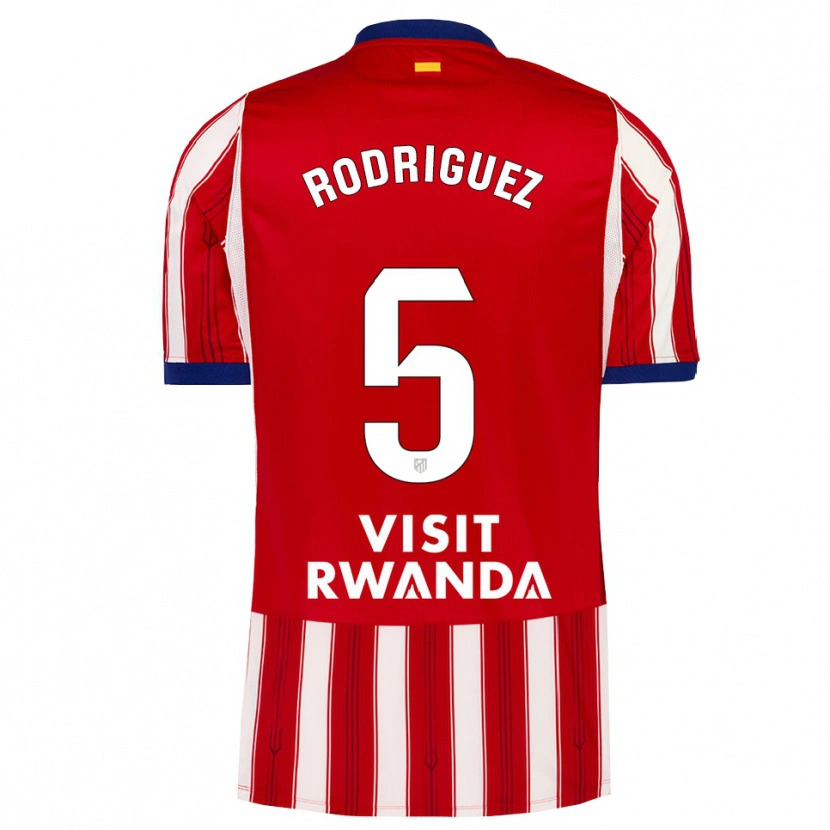 Danxen Kinderen Cinta Rodriguez #5 Koninklijk Blauw Rood Wit Thuisshirt Thuistenue 2026/27 T-Shirt België