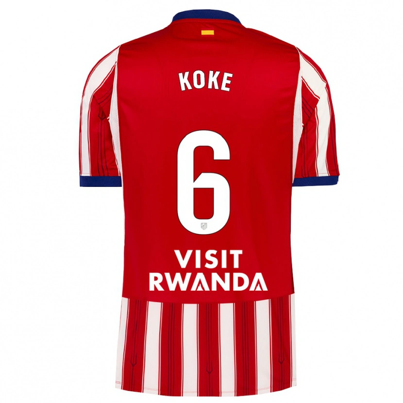 Danxen Kinderen Koke #6 Koninklijk Blauw Rood Wit Thuisshirt Thuistenue 2026/27 T-Shirt België
