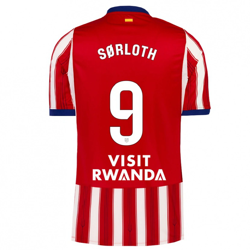 Danxen Kinderen Alexander Sørloth #9 Koninklijk Blauw Rood Wit Thuisshirt Thuistenue 2026/27 T-Shirt België