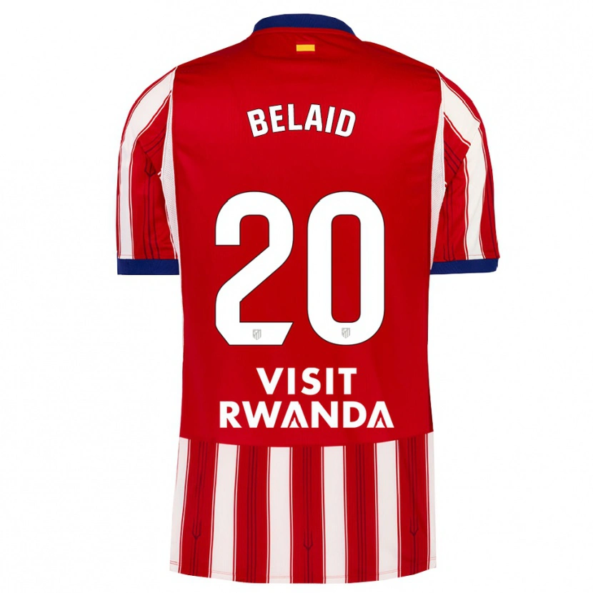 Danxen Kinderen Rayane Belaid #20 Koninklijk Blauw Rood Wit Thuisshirt Thuistenue 2026/27 T-Shirt België