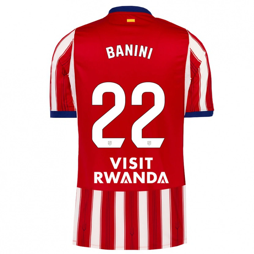 Danxen Kinderen Estefania Banini #22 Koninklijk Blauw Rood Wit Thuisshirt Thuistenue 2026/27 T-Shirt België