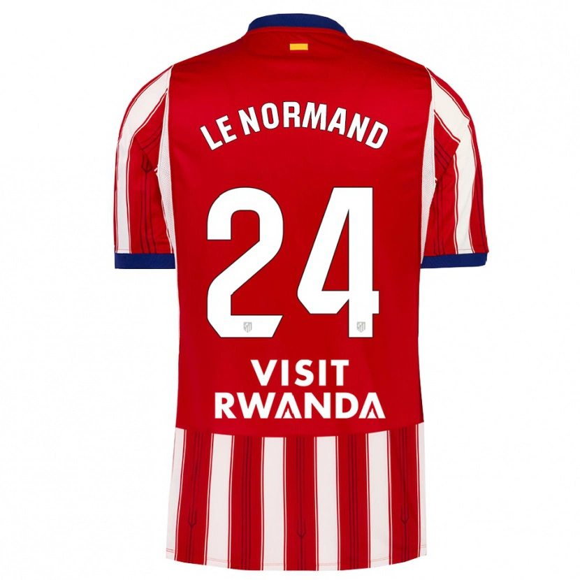 Danxen Kinderen Robin Le Normand #24 Koninklijk Blauw Rood Wit Thuisshirt Thuistenue 2026/27 T-Shirt België
