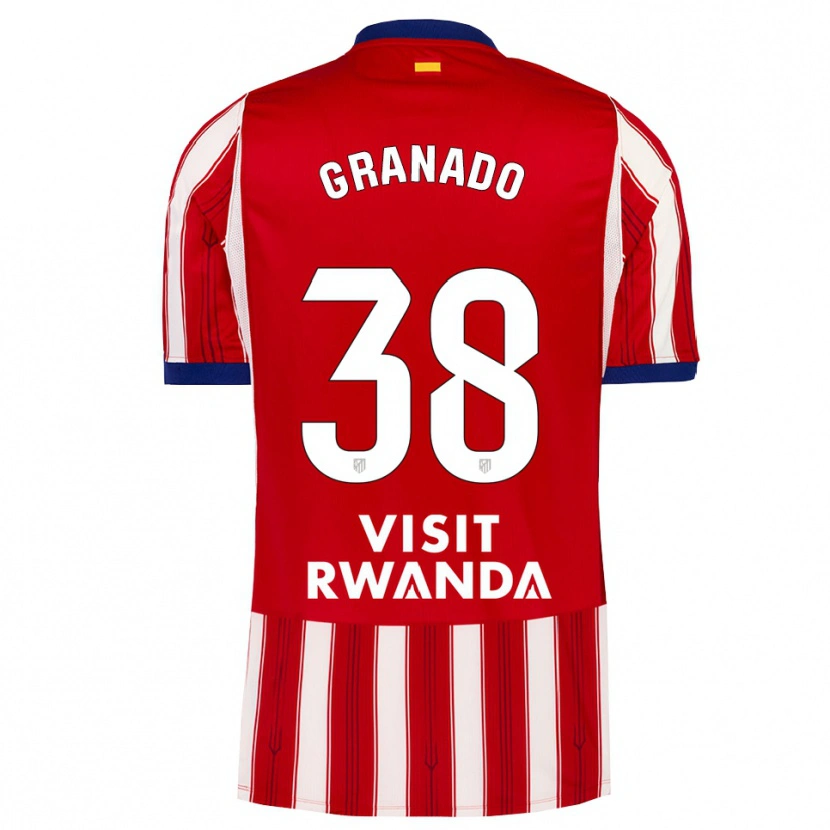 Danxen Kinderen Adrian Granado #38 Koninklijk Blauw Rood Wit Thuisshirt Thuistenue 2026/27 T-Shirt België