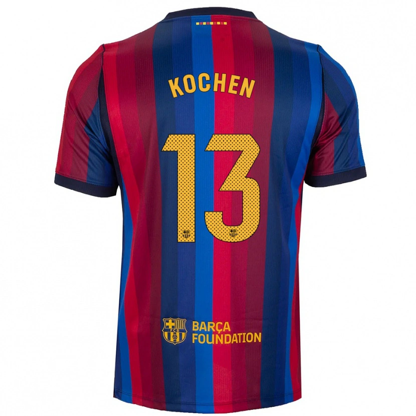 Danxen Kinderen Diego Kochen #13 Koninklijk Blauw Rood Geel Thuisshirt Thuistenue 2026/27 T-Shirt België
