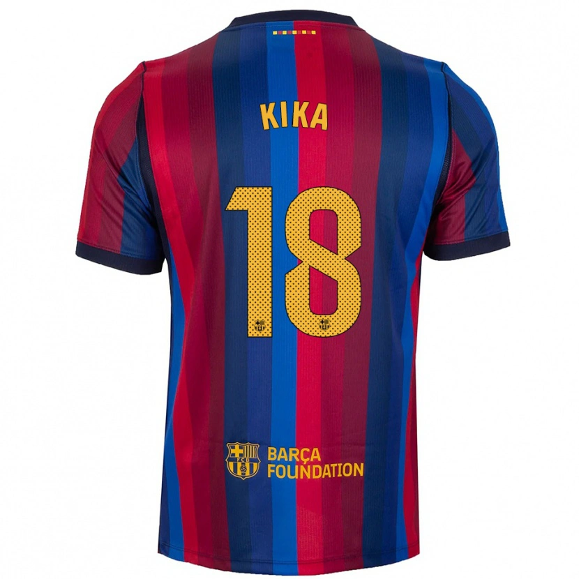 Danxen Kinderen Kika Nazareth #18 Koninklijk Blauw Rood Geel Thuisshirt Thuistenue 2026/27 T-Shirt België
