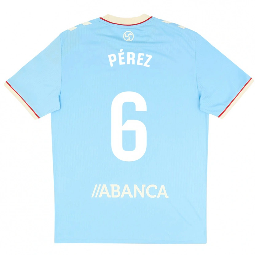 Danxen Kinderen Elena Pérez #6 Hemelsblauw Wit Rood Thuisshirt Thuistenue 2026/27 T-Shirt België
