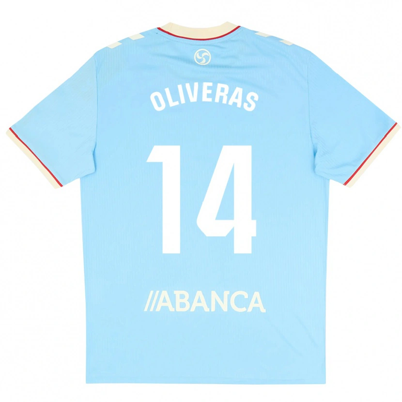Danxen Kinderen Jan Oliveras #14 Hemelsblauw Wit Rood Thuisshirt Thuistenue 2026/27 T-Shirt België