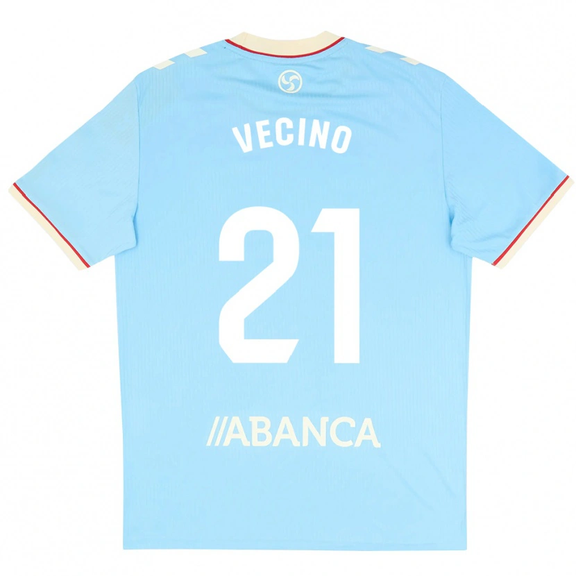 Danxen Kinderen Matías Vecino #21 Hemelsblauw Wit Rood Thuisshirt Thuistenue 2026/27 T-Shirt België
