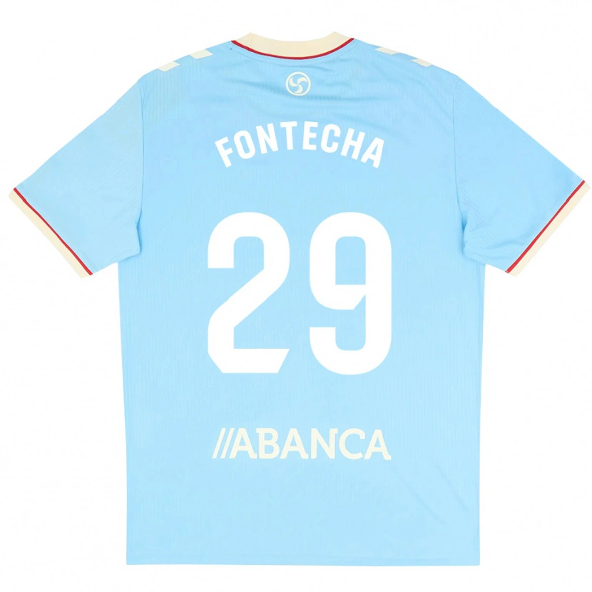 Danxen Kinderen Celia Fontecha #29 Hemelsblauw Wit Rood Thuisshirt Thuistenue 2026/27 T-Shirt België
