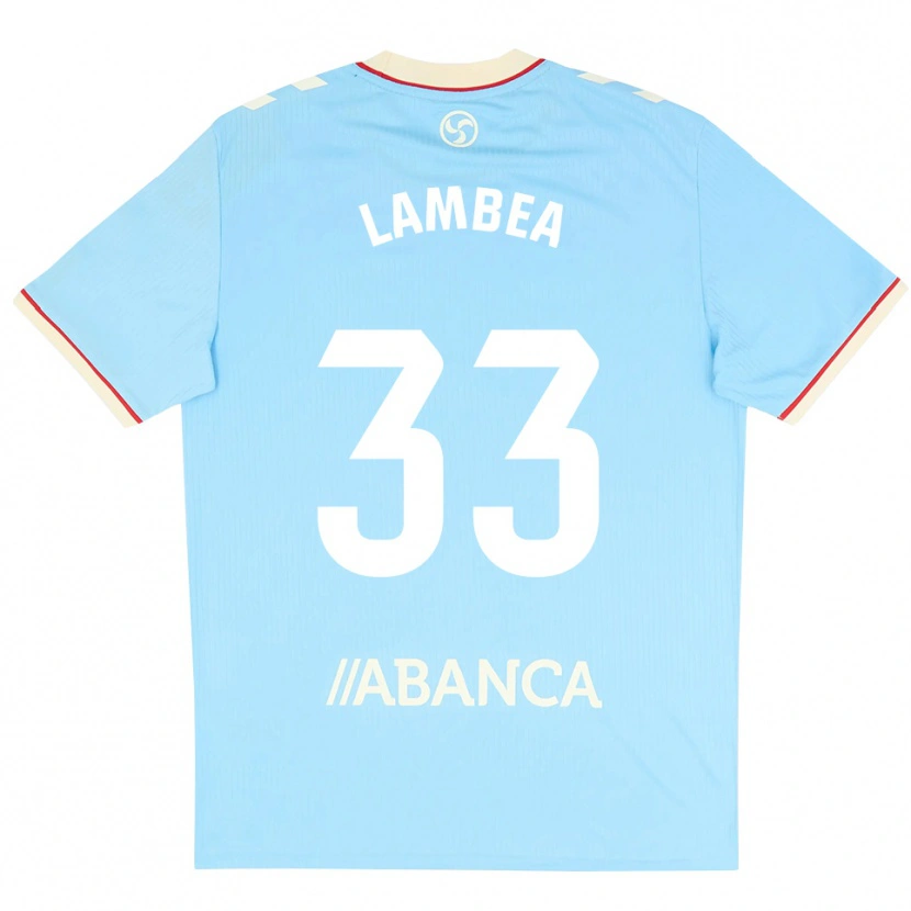 Danxen Kinderen Jorge Lambea #33 Hemelsblauw Wit Rood Thuisshirt Thuistenue 2026/27 T-Shirt België