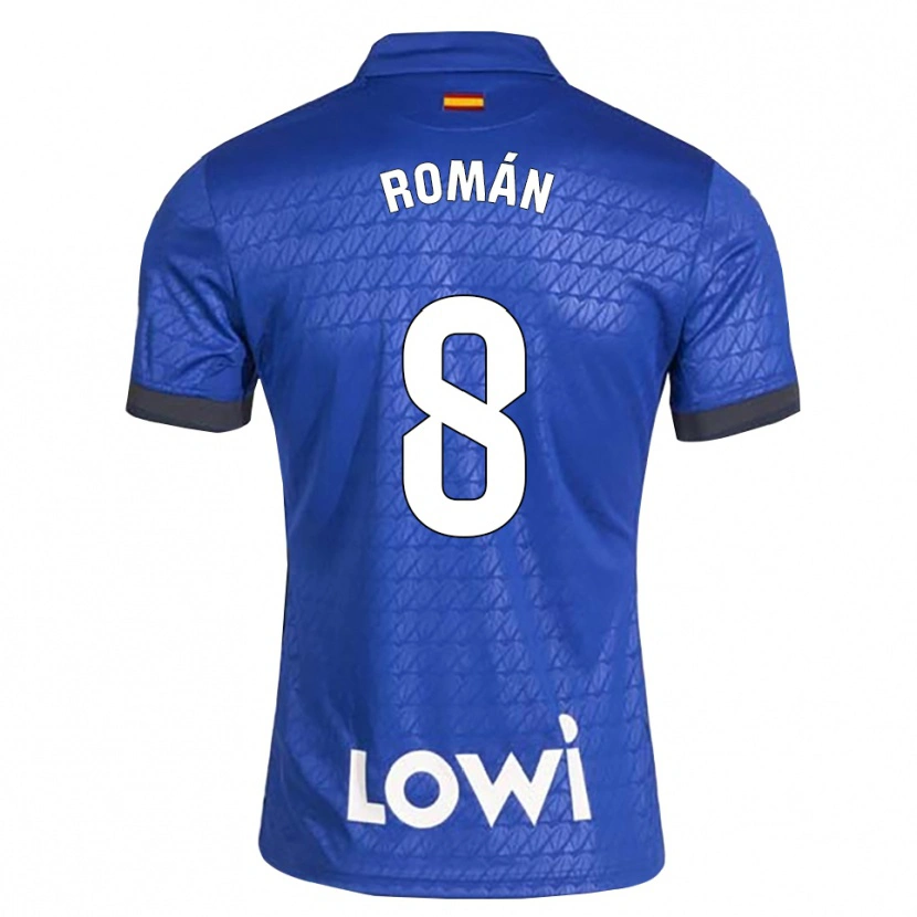 Danxen Kinderen Manu Román #8 Blauw Wit Zwart Thuisshirt Thuistenue 2026/27 T-Shirt België