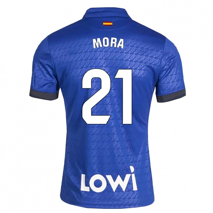 Danxen Kinderen Adrià Mora #21 Blauw Wit Zwart Thuisshirt Thuistenue 2026/27 T-Shirt België