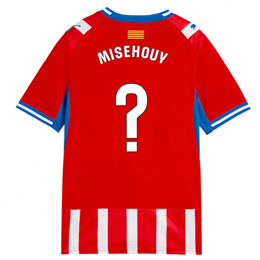 Danxen Kinderen Gabriel Misehouy #0 Rood Wit Hemelsblauw Thuisshirt Thuistenue 2026/27 T-Shirt België