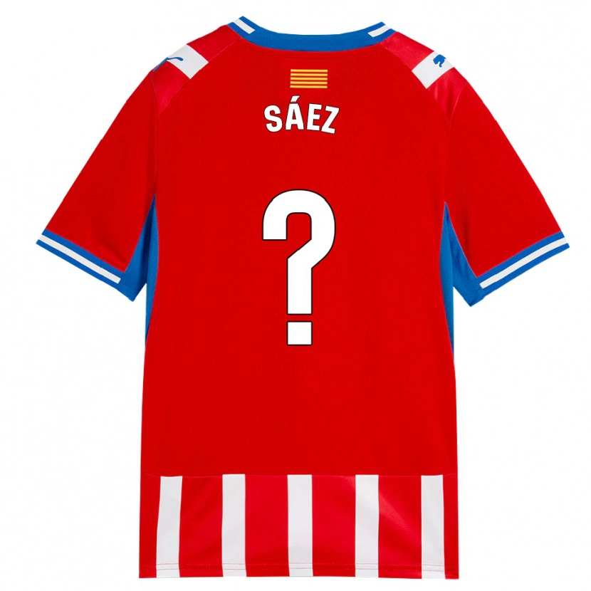 Danxen Kinderen David Sáez #0 Rood Wit Hemelsblauw Thuisshirt Thuistenue 2026/27 T-Shirt België