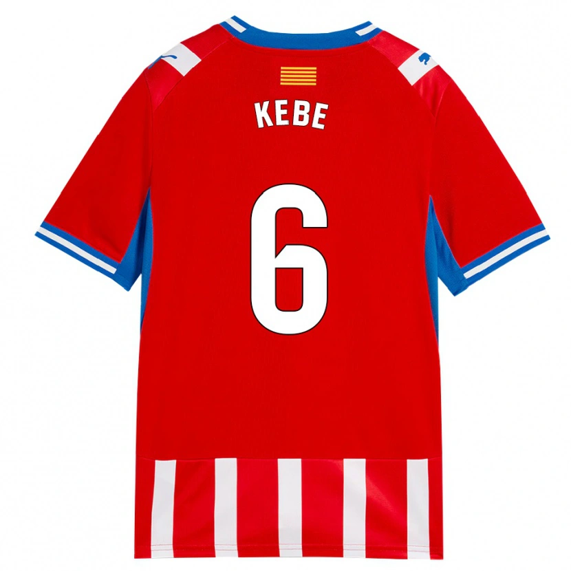 Danxen Kinderen Ibrahima Kébé #6 Rood Wit Hemelsblauw Thuisshirt Thuistenue 2026/27 T-Shirt België