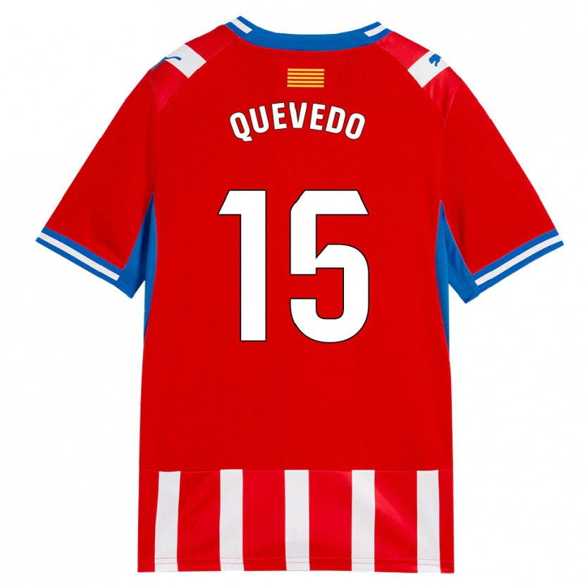 Danxen Kinderen Erik Quevedo #15 Rood Wit Hemelsblauw Thuisshirt Thuistenue 2026/27 T-Shirt België