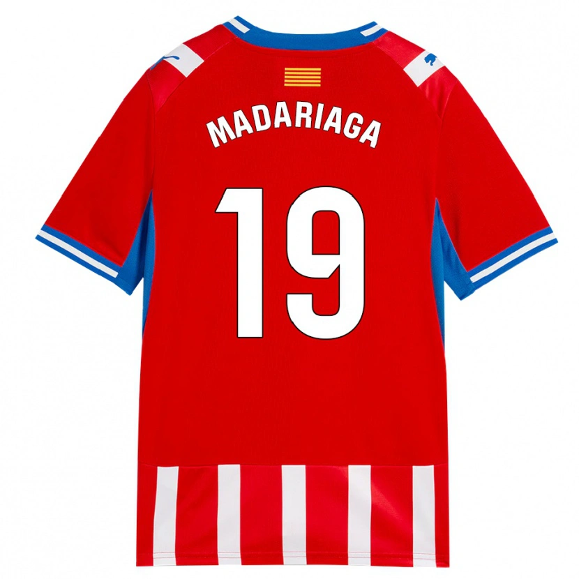 Danxen Kinderen Génesis Madariaga #19 Rood Wit Hemelsblauw Thuisshirt Thuistenue 2026/27 T-Shirt België