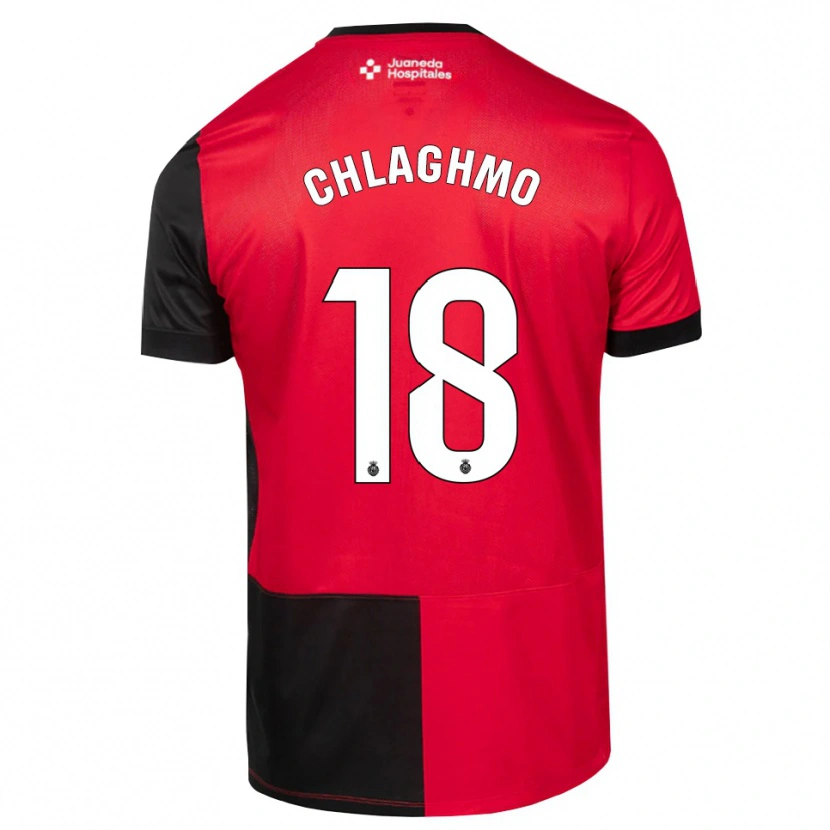 Danxen Kinderen Saifdine Chlaghmo #18 Zwart Rood Wit Thuisshirt Thuistenue 2026/27 T-Shirt België