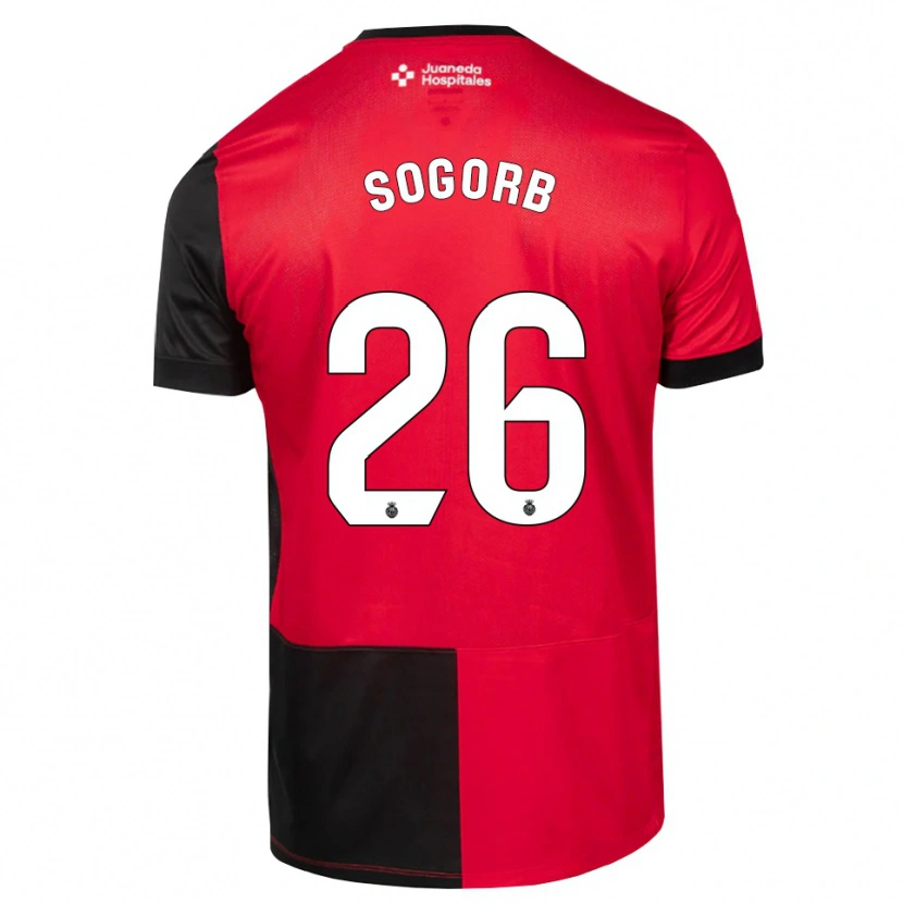 Danxen Kinderen Carles Sogorb #26 Zwart Rood Wit Thuisshirt Thuistenue 2026/27 T-Shirt België
