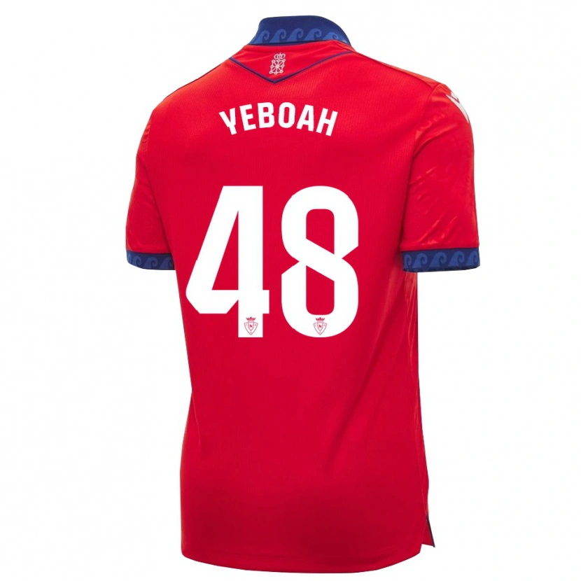 Danxen Kinderen Rockson Yeboah #48 Rood Marineblauw Wit Thuisshirt Thuistenue 2026/27 T-Shirt België