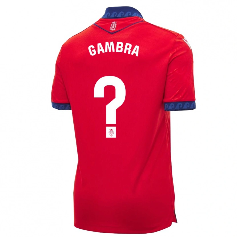 Danxen Kinderen Javi Gambra #0 Rood Marineblauw Wit Thuisshirt Thuistenue 2026/27 T-Shirt België